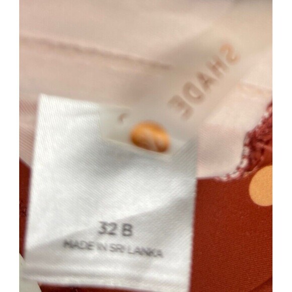 Shade & Shore Bikini Swim Top 32 B Underwire Push Up Padded Polka Dot Preppy - Picture 3 of 3